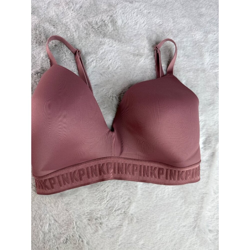 Victorias Secret Pink Bra Womens 32DDD Wear‎ Everywhere Wireless Lightly Lined